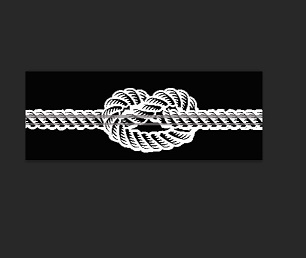 Knotted rope  180 x 70mm  min buy 3 Individually packed